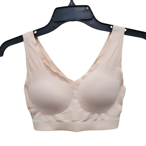 Soma Enbliss Bralette Pale Sand Super Soft‎ Pullover Wireless V-neck Bra Size S - Picture 1 of 4